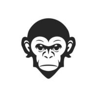 a elegante logotipo com uma Preto e branco macaco vetor, perfeito para seu marca. vetor