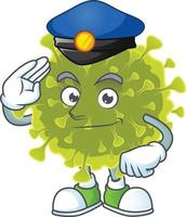uma desenho animado personagem do global coronavírus surto vetor