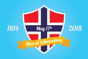 Dia da Libertação da Noruega vetor
