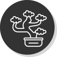 design de ícone de vetor de bonsai