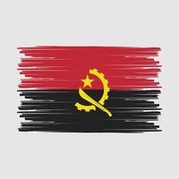 escova de bandeira de angola vetor