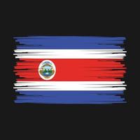 escova de bandeira da costa rica vetor