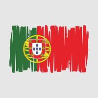 ilustração vetorial de bandeira de portugal vetor