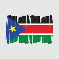 sul Sudão bandeira vetor ilustração