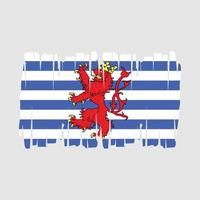Luxemburgo bandeira vetor ilustração
