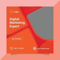 Prêmio vetor social meios de comunicação de Anúncios postar digital marketing especialista