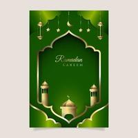 cumprimento cartão Ramadã celebração. - vetor. vetor