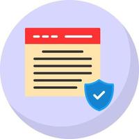 design de ícone vetorial de conformidade com GDPR vetor