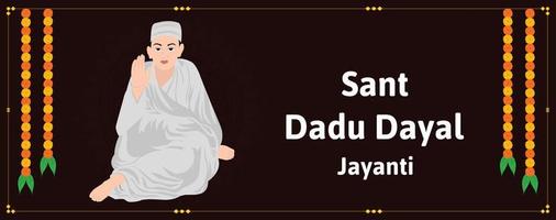 sant dadu dayal Jayanti vetor ilustração