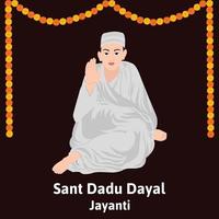 sant dadu dayal Jayanti vetor ilustração