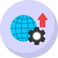 design de ícone de vetor de progresso global