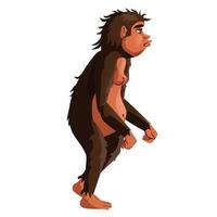antigo macaco, humano antepassado ilustração vetor