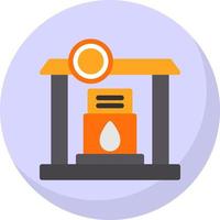 design de ícone de vetor de posto de gasolina