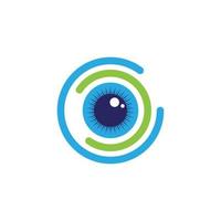 design de logotipo de vetor para cuidados com os olhos