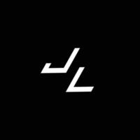 jl logotipo monograma com acima para baixa estilo moderno Projeto modelo vetor