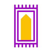 tapete ícone duotônico roxa amarelo estilo Ramadã ilustração vetor elemento e símbolo perfeito.