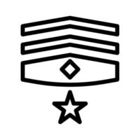 crachá ícone esboço estilo militares ilustração vetor exército elemento e símbolo perfeito.