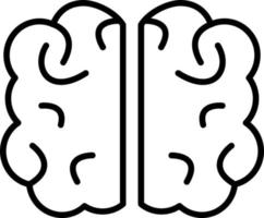 humano cérebro ícone estilo vetor
