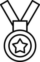 estilo de ícone de medalha vetor