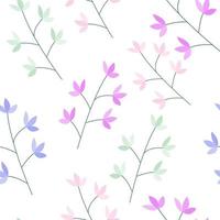 gráfico de padrão de flor botânica floral sem emenda. design perfeito para plano de fundo, papel de parede, álbum de recortes e têxteis. design de superfície vetor