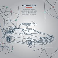 Carro futurista vetor