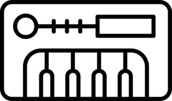 ícone de vetor de piano