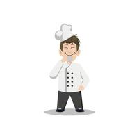 ilustração vetorial design gráfico de personagens de chef vetor