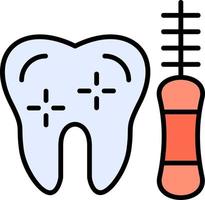 ícone de vetor de fio dental