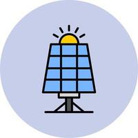 ícone do painel solar vetor