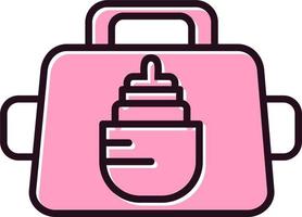 ícone de vetor de bolsa de bebê