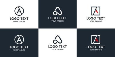 monograma definir modelo de design de logotipo. vetor