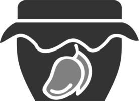ícone de vetor de pote de geléia