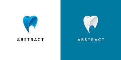 design de logotipo 3d abstrato para odontologia