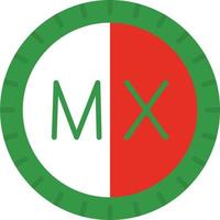 México discar código vetor ícone