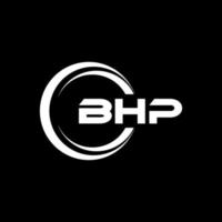 bhp carta logotipo Projeto dentro ilustração. vetor logotipo, caligrafia desenhos para logotipo, poster, convite, etc.