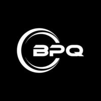 bpq carta logotipo Projeto dentro ilustração. vetor logotipo, caligrafia desenhos para logotipo, poster, convite, etc.