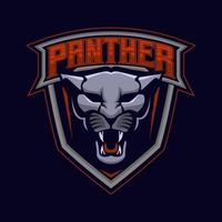 pantera mascote e-sport logotipo. vetor ilustração do pantera logotipo vetor Projeto modelo