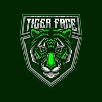 tigre logotipo. tigre logotipo mascote e-sport logotipo Projeto vetor ilustração modelo