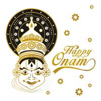 Feliz Onam Gold Vector