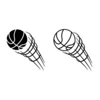 basquetebol ícone vetor definir. streetball ilustração placa coleção. esporte símbolo ou logotipo.