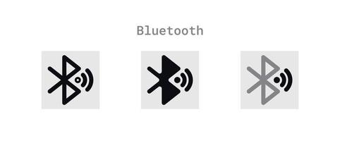 Bluetooth ícones Folha vetor