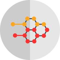 design de ícone de vetor de estrutura molecular