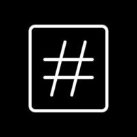 design de ícone de vetor de hashtag