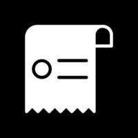 design de ícone de vetor de recibo