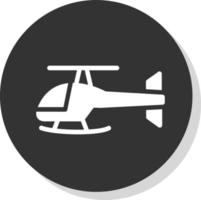 design de ícone de vetor de helicóptero