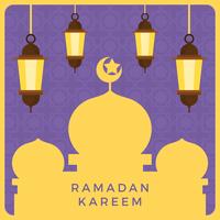 Ilustração em vetor plana Ramadan