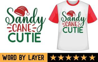 design de camiseta svg de natal vetor