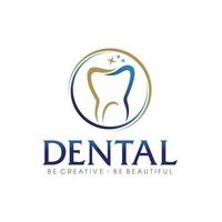 dental logotipo desenhos, sorrir dental Projeto vetor