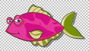 um personagem de desenho animado de peixe vetor