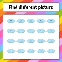 Jogo Lógica Para Crianças Adultos Encontre Uma Peça Quebra Cabeça imagem  vetorial de Nataljacernecka© 550011244